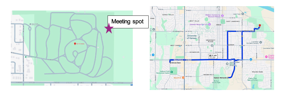 Obscured Landmarks bus tour map
